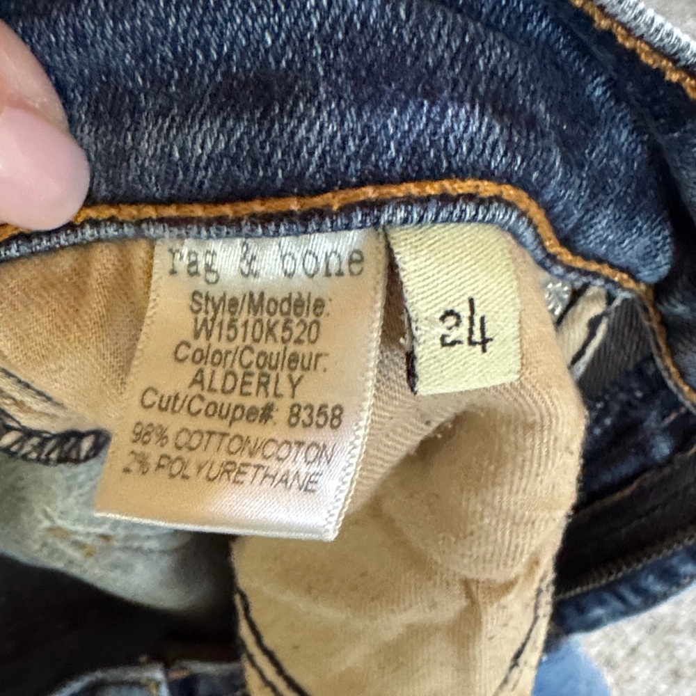 Rag&Bone Women's Crop Jeans size 24 - Picture 5 of 8